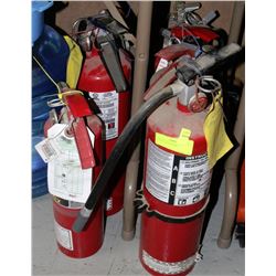 9 FIRE EXTINGUISHERS