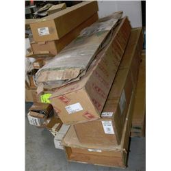 PALLET OF STEPBARS,RAILS ETC