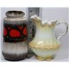 Image 1 : VINTAGE W. GERMANY VASE & PITCHER MADE IN ENGLAND