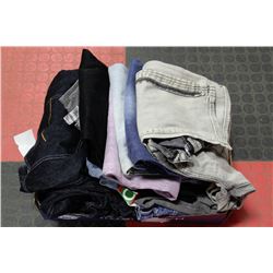 BOX OF NEW WOMENS JEANS