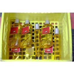 CRATE WITH 8 355ML BOTTLES OF APPLE GINSENG