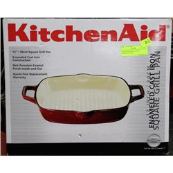 NEW KITCHENAID 12 INCH ENAMELED CAST