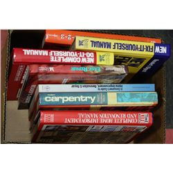 BOX OF HOME REPAIR & RENOVATION BOOKS