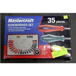NEW MASTERCRAFT 35-PC SCREWDRIVER SET