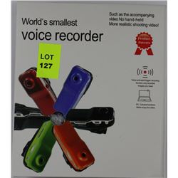 NEW WORLDS SMALLEST VOICE AND VIDEO RECORDER
