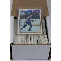 BOX OF ASSORTED OILERS CARDS