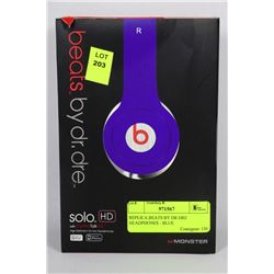 REPLICA BEATS BY DR DRE HEADPHONES - BLUE