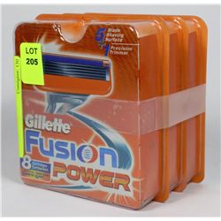24 GILLETTE FUSION SHAVING BLADES