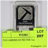 Image 1 : PAN AMERICAN SILVER 1oz BAR