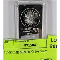 SUNSHINE MINTING 1oz SILVER BAR