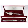 Image 1 : MIKASA SILVER AND CRYSTAL CAKE KNIFE & SERVER IN