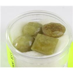 #38-NATURAL YELLOW SAPPHIRE STONES 32CT