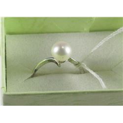 #15-.925 SILVER FRESH WATER PEARL SIZE 5 WHITE