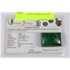 Image 1 : NATURAL GREEN EMERALD WITH COA 110CT