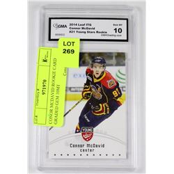 CONNOR MCDAVID ROOKIE CARD GRADED GEM 10MT