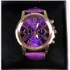 Image 1 : GENEVA PURPLE WRISTWATCH