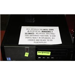 DELL OPTIPLEX 790 INTEL CORE i5 DESKTOP W/ WIN 7