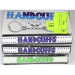 3 PAIRS OF HANDCUFFS