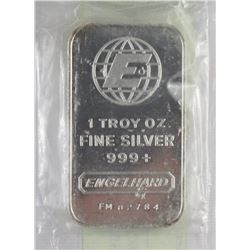 SCARCE ENGELHARD WITH S/N 1oz SILVER -STILL SEALED