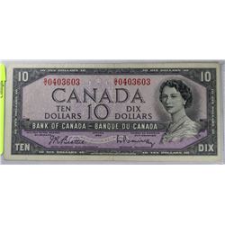 1954 TEN DOLLAR BANKNOTE