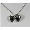 Image 1 : VINTAGE ITALY .925 SILVER CHAIN & HEART LOCKET