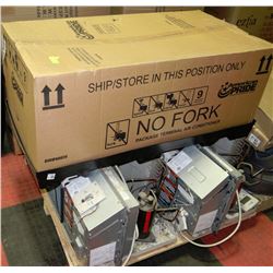 PALLET WITH THREE 9000 BTU 220V BUILT IN AIR