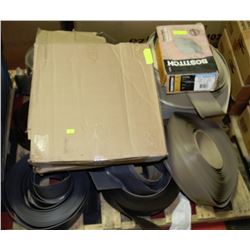 PALLET OF ASSORTED  RUBBER BASE MOULDING AND
