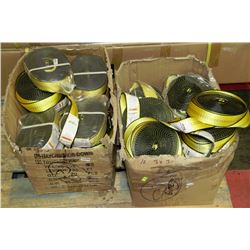 TWO BOXES OF HEAVY DUTY 2" 35' STRAPS
