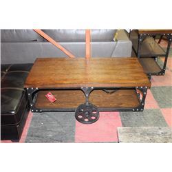 NEW RAILROAD STYLE WOOD AND METAL COFFEE