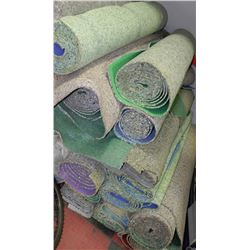 16 PARTIAL ROLLS OF UNDERLAY