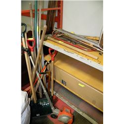 LARGE LOT OF YARD AND SHOP TOOLS