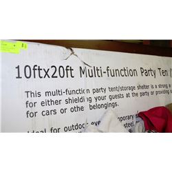 10'X20' MULTI FUNCTION PARTY TENT/STORAGE SHELTER