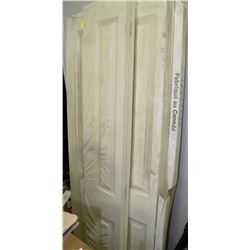 FIVE NEW 24" BIFOLD CLOSET DOORS