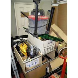 PALLET OF TOOLS AND HOUSEHOLD MISC.