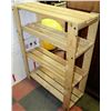 Image 1 : 4-SHELF WOOD SHELF