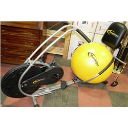 RECUMBANT EXCERSIZE BALL BIKE
