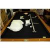 Image 7 : STEALTH SLATE TOP 4X8 POOL TABLE WITH NEW LIGHT AN