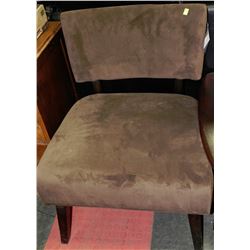 SIDECHAIR ON CHOICE: BROWN MICROFIBRE