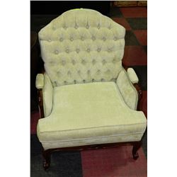 VINTAGE CLAW FEET PARLOUR CHAIR