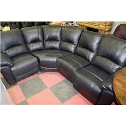 BLACK 50/50 LEATHER SECTIONAL