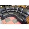 Image 1 : BLACK 50/50 LEATHER SECTIONAL