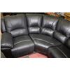 Image 3 : BLACK 50/50 LEATHER SECTIONAL