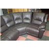 Image 2 : BROWN 50/50 LEATHER SECTIONAL