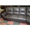 Image 3 : BROWN 50/50 LEATHER SECTIONAL