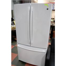 GE 36" WHITE BOTTOM MOUNT REFRIGERATOR