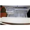 Image 3 : GE 36" WHITE BOTTOM MOUNT REFRIGERATOR