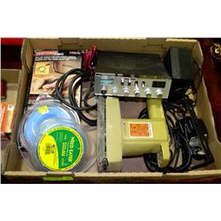 FLAT WITH RADIO SHACK CB RADIO, BLACK & DECKER