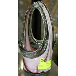 DECORATIVE ART GLASS BASKET