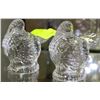 Image 1 : PAIR OF CRYSTAL TURKEYS - MADE IN CZECH REPUBLIC