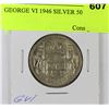 Image 1 : GEORGE VI 1946 SILVER 50 CENTS